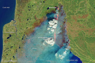 Illustration for article titled Infrared Imagery Cuts through Smoke to See the Funny River Fire